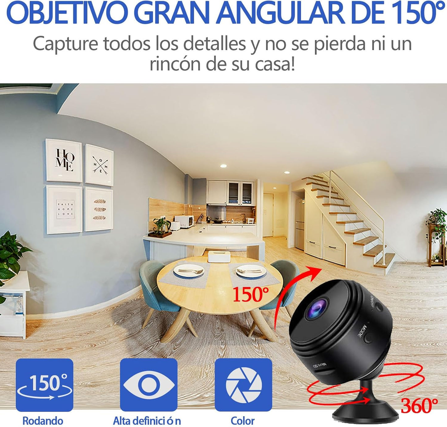 Mini Cámara Espía Full HD 1080P